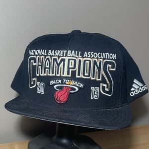 Miami Heat adidas 2013 NBA Champions Official Locker Room Strapback Cap Hat